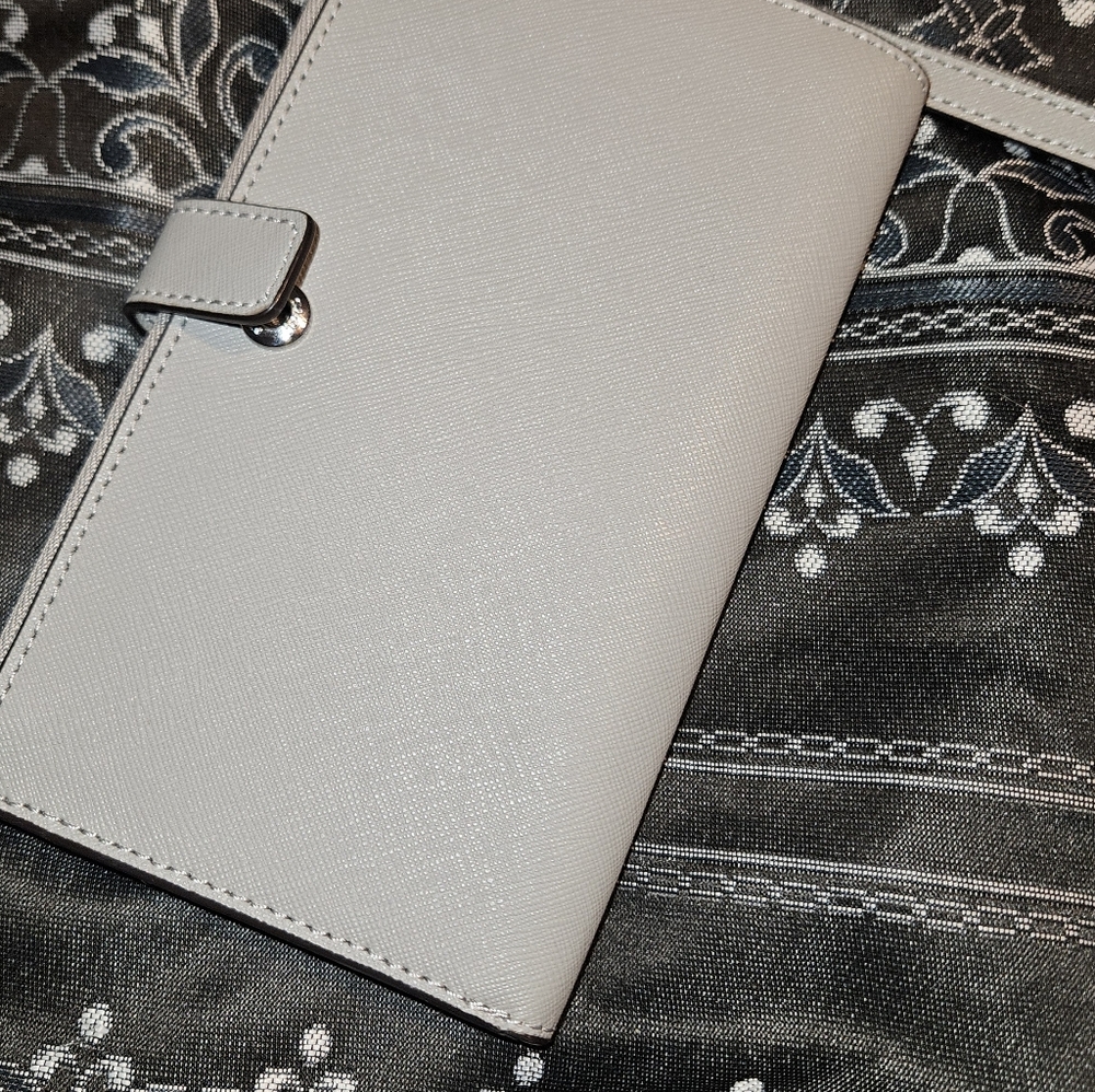 MICHAEL KORS Taupe Saffiano Wristlet - Picture 5 of 6